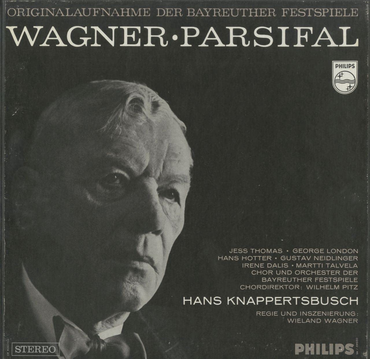 蘭Philips 835220/4AY　パルシファル　クナッパーツブッシュ Amazon | ワーグナー:パルジファル（全曲）/PHILIPS:835 220-4 AY(5LPs